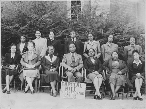 Capitol Hill Faculty 1941 Mary Bush Arthur elementary school teacher (1st row seated-third from Left). Source: Ancestry.com 